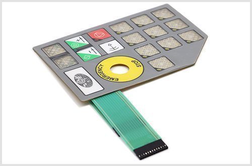 Membrane Switch Assemblies is Flexiable circuit layers and adhesive linear stick in together