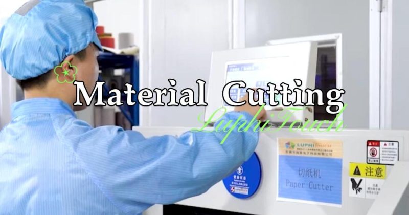 The key process for producing membrane switches:Material Cutting